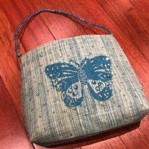Ladies wicker teal bag 
Great Summer bag